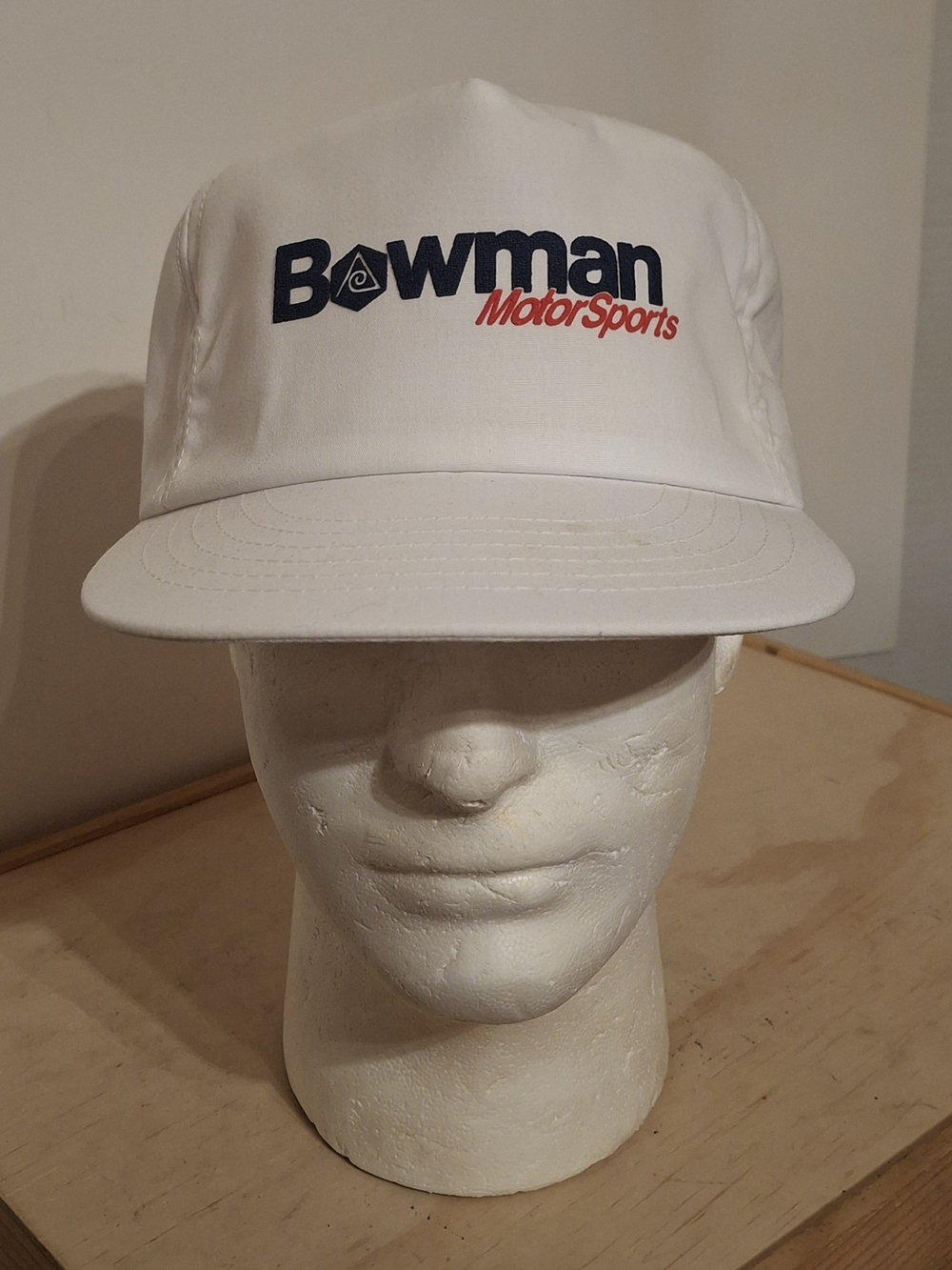 Vintage 80s/90s Bowman Motor Sports White snapback cap